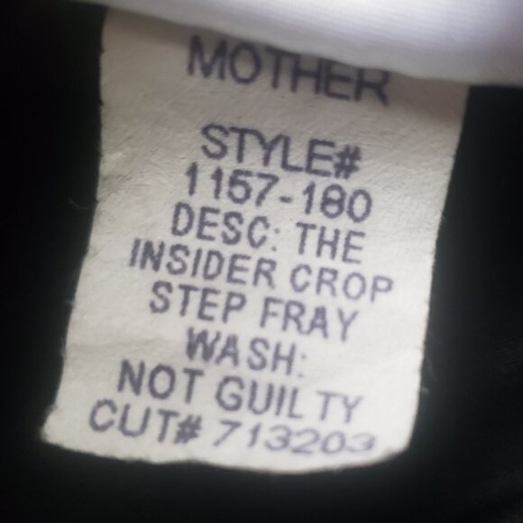 MOTHER Insider Crop Step Black Fray Jeans - Picture 14 of 16